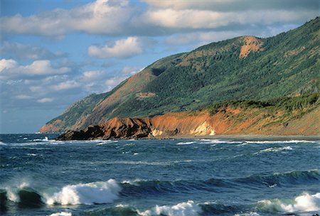 Atlantic Ocean Cape Breton Highlands Nationalpark Nova Scotia, Kanada Stockbilder - Lizenzpflichtiges, Bildnummer: 700-00020244
