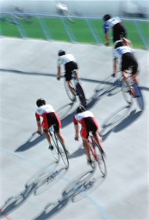 simsearch:700-00027203,k - Back View of Bicycle Race Foto de stock - Con derechos protegidos, Código: 700-00020405