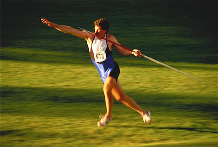 Man Throwing Javelin Stock Photo - Rights-Managed, Code: 700-00020632
