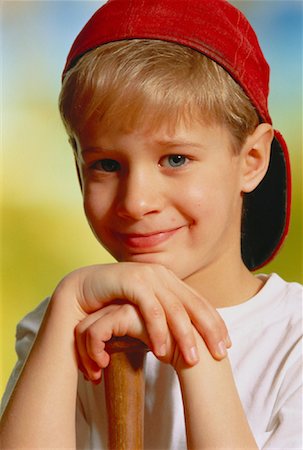 simsearch:700-00199108,k - Portrait of Boy with Baseball Equipment Stock Photo - Rights-Managed, Code: 700-00021389