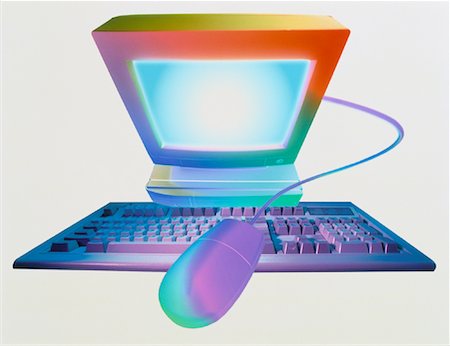 Computer, Keyboard and Mouse Stock Photo - Rights-Managed, Code: 700-00021401