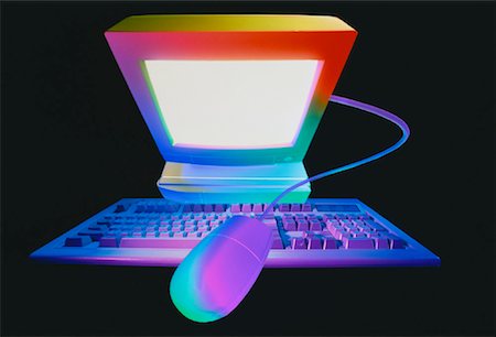 Computer, Keyboard and Mouse Stock Photo - Rights-Managed, Code: 700-00021402