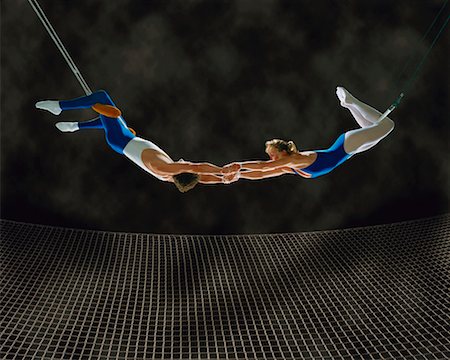 person on a trapeze - Trapeze Artists Stock Photo - Rights-Managed, Code: 700-00021779