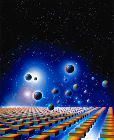simsearch:700-00017901,k - Abstract Spheres and Grids in Space Stock Photo - Rights-Managed, Code: 700-00021785