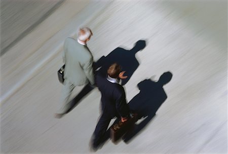 simsearch:700-00088263,k - Overhead View of Businessmen Walking Outdoors Stock Photo - Rights-Managed, Code: 700-00021796