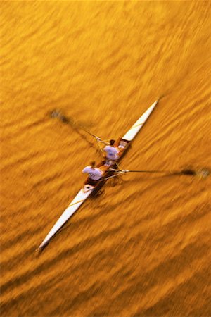 sculling boat view from above - Blurred View of Rowing at Sunset Stock Photo - Rights-Managed, Code: 700-00021847