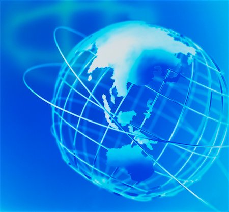 Wire Globe and Shadow Pacific Rim Stock Photo - Rights-Managed, Code: 700-00021917