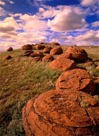 red rock coulee - Red Rock Coulee Southern Alberta, Canada Foto de stock - Con derechos protegidos, Código: 700-00022002