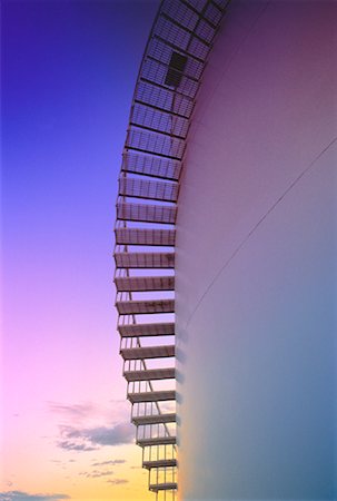 Close-Up of Storage Tank With Steps at Sunset Stock Photo - Rights-Managed, Code: 700-00022170