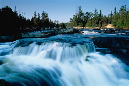 simsearch:700-00549255,k - Shangri-La Falls Lady Evelyn River, Lady Evelyn- Smoothwater Provincial Park Temagami, Ontario, Canada Foto de stock - Direito Controlado, Número: 700-00022468
