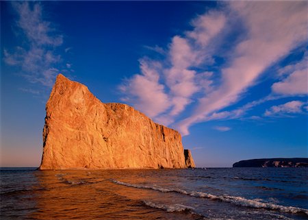 Perce Rock Gaspe, Quebec, Canada Stock Photo - Rights-Managed, Code: 700-00023033