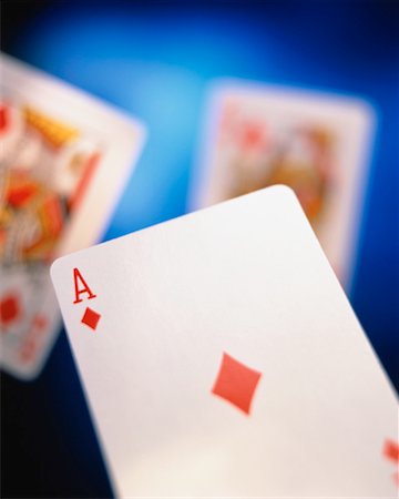 Playing Cards, Ace of Diamonds Highlighted Foto de stock - Direito Controlado, Número: 700-00023060