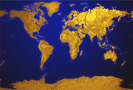 World Relief Map Foto de stock - Con derechos protegidos, Código: 700-00023375