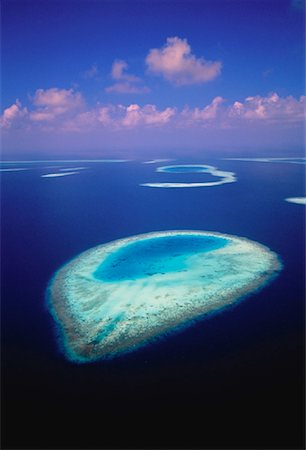 simsearch:700-00158920,k - Vue aérienne de l'océan Indien Maldives Photographie de stock - Rights-Managed, Code: 700-00023916