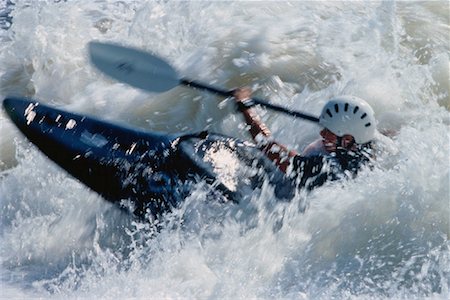 rio ottawa - Whitewater Kayaking Ottawa River, Ontario, Canada Foto de stock - Direito Controlado, Número: 700-00034094