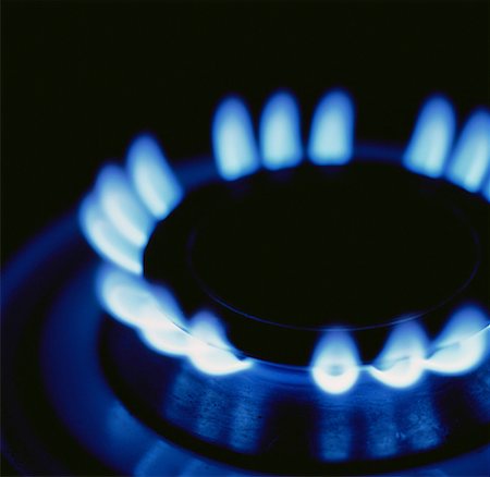 simsearch:700-01955769,k - Close-Up of Gas Stove Burner Fotografie stock - Rights-Managed, Codice: 700-00034131