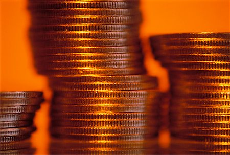 Empilements de pièces de monnaie Photographie de stock - Rights-Managed, Code: 700-00034331