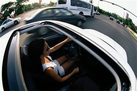 steve fitzpatrick - Femme au volant voiture San Juan, Puerto Rico Photographie de stock - Rights-Managed, Code: 700-00034455