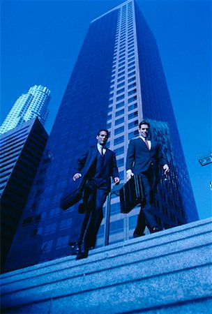 skyscraper company suit - Businessmen Walking Outdoors Stock Photo - Rights-Managed, Code: 700-00034680