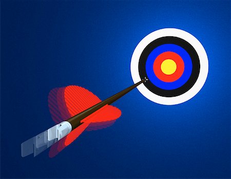 Dart and Target Stock Photo - Rights-Managed, Code: 700-00035109