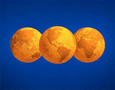 simsearch:700-00039734,k - Three Globes Displaying Continents of the World Foto de stock - Con derechos protegidos, Código: 700-00036075