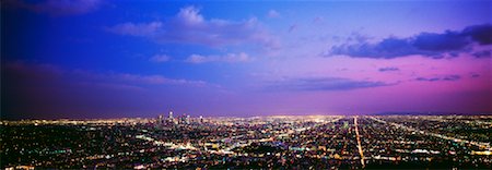 peter griffith - Cityscape at Night Los Angeles, California, USA Stock Photo - Rights-Managed, Code: 700-00036341