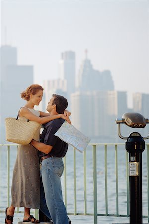 Couple Embracing Outdoors Toronto, Ontario, Canada Stock Photo - Rights-Managed, Code: 700-00037217