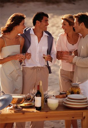 Group of People on Beach Stock Photo - Rights-Managed, Code: 700-00037427