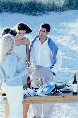 Group of People on Beach Stock Photo - Rights-Managed, Code: 700-00037420