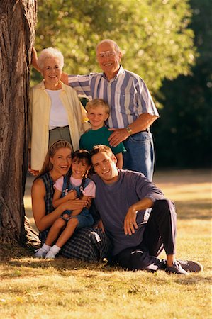 simsearch:700-00048144,k - Portrait of Family Outdoors Stock Photo - Rights-Managed, Code: 700-00037874