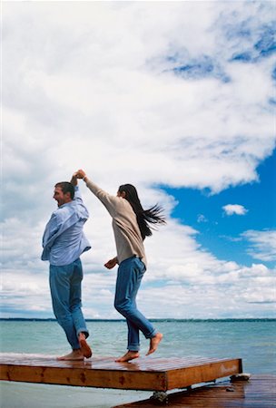 Couple Dancing on Dock Stock Photo - Rights-Managed, Code: 700-00038054