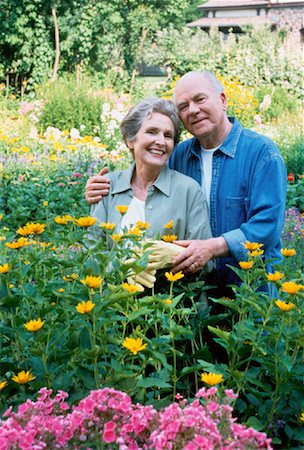 Portrait of Mature Couple in Garden Stock Photo - Rights-Managed, Code: 700-00038118