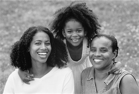 Portrait of Grandmother, Mother And Daughter Outdoors Stock Photo - Rights-Managed, Code: 700-00038132
