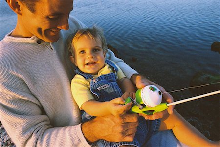 simsearch:700-00037318,k - Father and Child Fishing Stock Photo - Rights-Managed, Code: 700-00038410