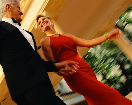 Mature Couple in Formal Wear Walking Stock Photo - Rights-Managed, Code: 700-00038700