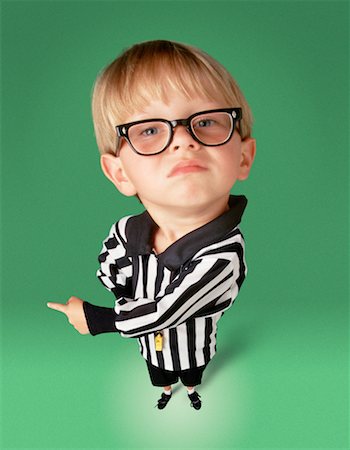 Portrait of Boy Dressed as Referee Stock Photo - Rights-Managed, Code: 700-00038946