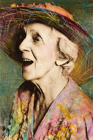 elderly person singing - Portrait of Mature Woman Stock Photo - Rights-Managed, Code: 700-00038950