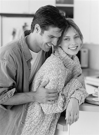 Couple dans la cuisine Photographie de stock - Rights-Managed, Code: 700-00039141