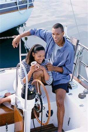Couple on Boat with Mug Stock Photo - Rights-Managed, Code: 700-00039415