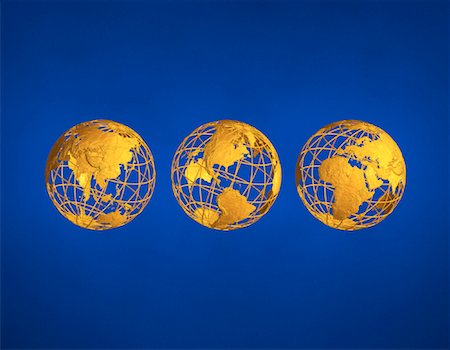 simsearch:700-00039734,k - Three Wire Globes Displaying Continents of the World Foto de stock - Con derechos protegidos, Código: 700-00039734