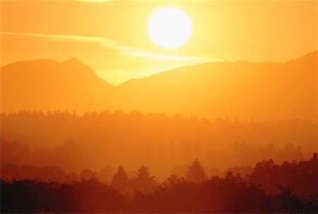 Mountains at Sunset British Columbia, Canada Stock Photo - Rights-Managed, Code: 700-00030091