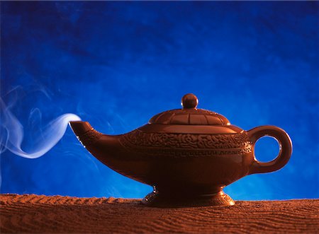 spell (magic) - Smoke Emanating from Magic Lamp Stock Photo - Rights-Managed, Code: 700-00030296