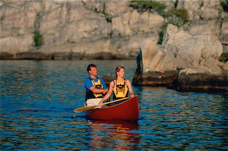 simsearch:700-00071225,k - Couple Canoeing Temagami, Ontario, Canada Stock Photo - Rights-Managed, Code: 700-00031155