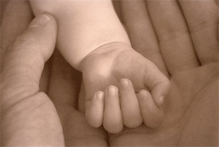 Close-Up of Child's Hand in Adult's Hand Stock Photo - Rights-Managed, Code: 700-00031273