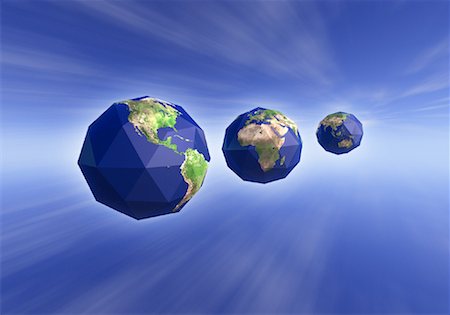 simsearch:700-00042293,k - Three Globes Displaying Continents of the World Stock Photo - Rights-Managed, Code: 700-00031290