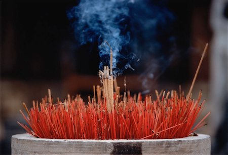 Burning Incense Hoa Lu, Vietnam Stock Photo - Rights-Managed, Code: 700-00031830