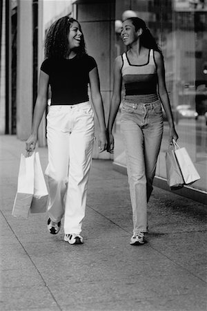 simsearch:700-00086329,k - Young Women Carrying Shopping Bags Stock Photo - Rights-Managed, Code: 700-00031965
