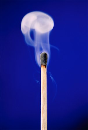 Close-Up of Smoking Match Stock Photo - Rights-Managed, Code: 700-00032249