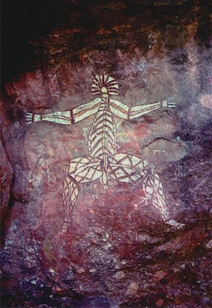 simsearch:841-03067673,k - Cave Drawing Kakadu National Park Australia Foto de stock - Con derechos protegidos, Código: 700-00032260