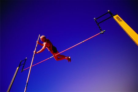 pole vaulter - Mature Male Pole Vaulter Stock Photo - Rights-Managed, Code: 700-00032290